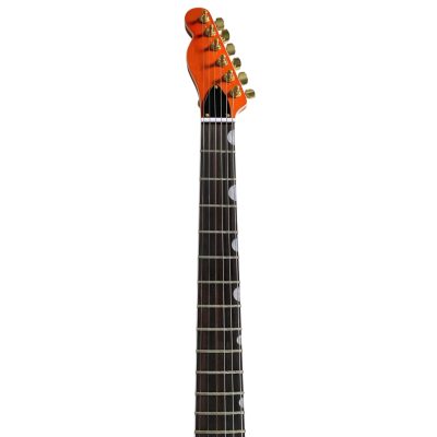 Custom Regent Fhole Translucent Orange Stain Paul Waller Masterbuilt Bigsby Guitar - Image 4