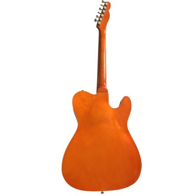 Custom Regent Fhole Translucent Orange Stain Paul Waller Masterbuilt Bigsby Guitar - Image 5