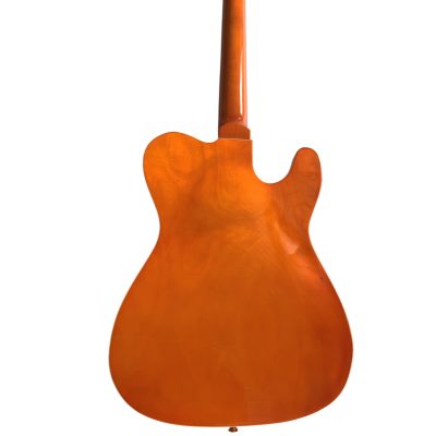 Custom Regent Fhole Translucent Orange Stain Paul Waller Masterbuilt Bigsby Guitar - Image 6