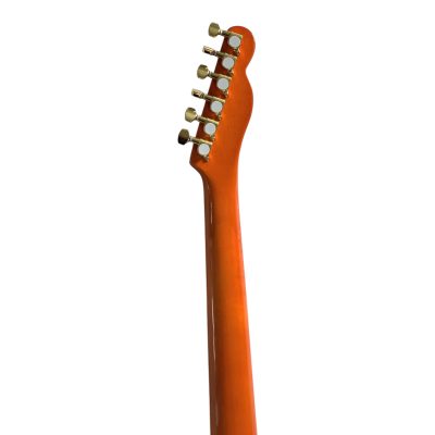 Custom Regent Fhole Translucent Orange Stain Paul Waller Masterbuilt Bigsby Guitar - Image 7