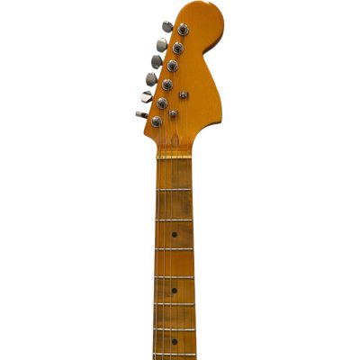 Custom Regent Heavy Relic Maple Scalloped Fretboard Aged Graffiti Yellow Yngwie Malmsteen Guitar - Image 5