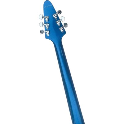 Custom Crown Flying V Maui Pelham Blue Richie Faulkner Electric Guitar - Image 5
