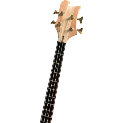 Custom Nova 4 Pickups Lemmy Kilmister 4004 Walnut Wood Carved Oak 4 String Bass - Image 4