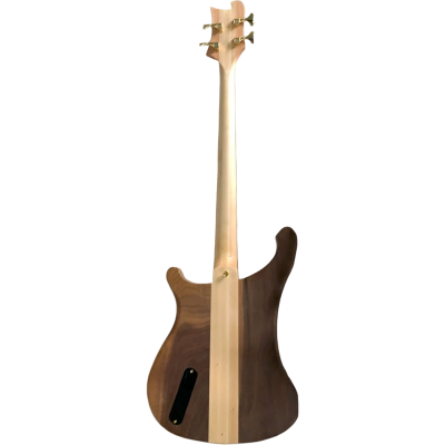 Custom Nova 4 Pickups Lemmy Kilmister 4004 Walnut Wood Carved Oak 4 String Bass - Image 5