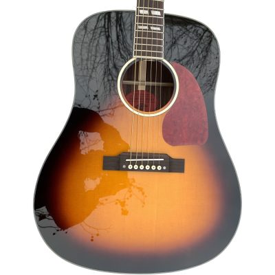 Custom Crown Southern Jumbo Hank Vintage Sunburst Acoustic Guitar