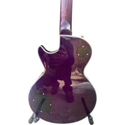 Custom Crown Tuxedo Randy Rhoads Purple Burst Flame Maple Top Guitar - Image 3