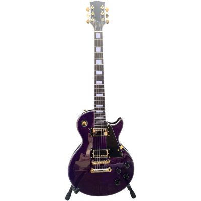 Custom Crown Tuxedo Randy Rhoads Purple Burst Flame Maple Top Guitar - Image 9