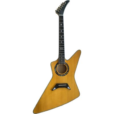 Custom Halo Abalone Bindings Matthias Jabs Guitar EX90 Akustik Natural High Gloss - Image 2