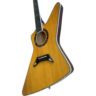 Custom Halo Abalone Bindings Matthias Jabs Guitar EX90 Akustik Natural High Gloss - Image 7