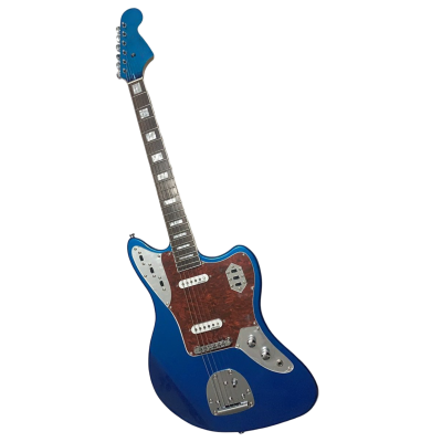 Custom Regent Mystic Lake Placid Blue Jaguar Kurt Cobain Finish Electric Guitar Rosewood Fretboard - Image 2