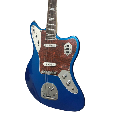 Custom Regent Mystic Lake Placid Blue Jaguar Kurt Cobain Finish Electric Guitar Rosewood Fretboard