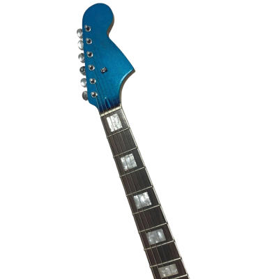Custom Regent Mystic Lake Placid Blue Jaguar Kurt Cobain Finish Electric Guitar Rosewood Fretboard - Image 4