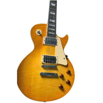 Custom Crown Standard Jimmy Page VOS Lemonburst Flamed Maple Top Electric Guitar