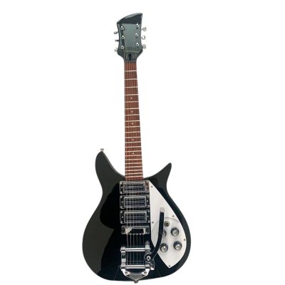 Custom Nova Black Jetglo 325C64 21 Inch Scale Length Guitar