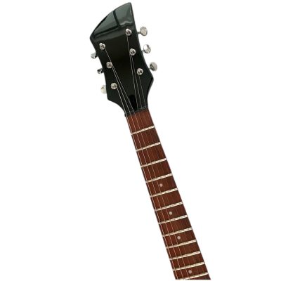 Custom Nova Black Jetglo 325C64 21 Inch Scale Length Guitar - Image 4