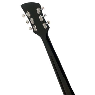 Custom Nova Black Jetglo 325C64 21 Inch Scale Length Guitar - Image 6