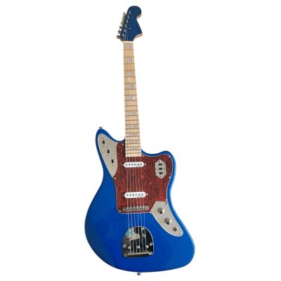 Custom Regent Mystic Lake Placid Blue Jaguar Kurt Cobain Finish Electric Guitar - Image 2