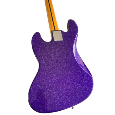 Custom Regent Adam Clayton 4 String Jazz Bass Purple Sparkle - Image 7