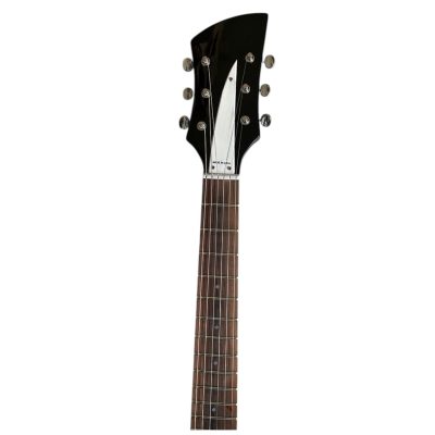 Custom Nova Black Jetglo 325C64 21 Inch Scale Length 6 String Guitar - Image 4
