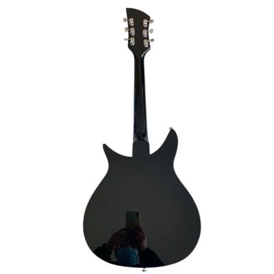 Custom Nova Black Jetglo 325C64 21 Inch Scale Length 6 String Guitar - Image 5