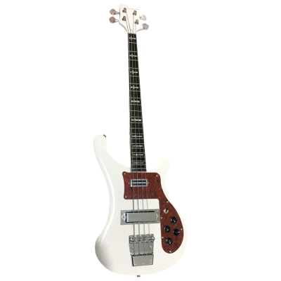 Custom Nova 4001 Alpine White 4 String Bass Pearloid Pickguard - Image 2