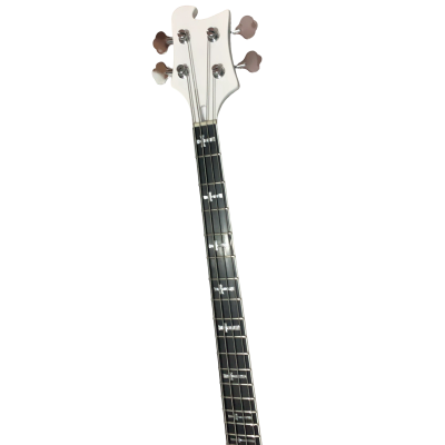 Custom Nova 4001 Alpine White 4 String Bass Pearloid Pickguard - Image 4