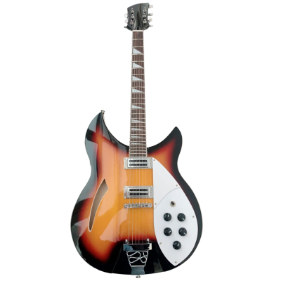Custom Nova Slash Soundhole Three Tone Sunburst Townshend 360 6 String Guitar - Image 2