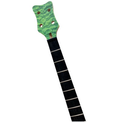 Custom Pulse Vampyre Entwistle Green Burst Quilted Maple Top DIY Unfinished Bass Do It Yourself Body Neck - Image 4