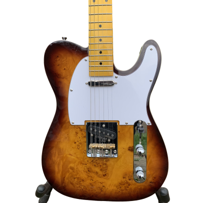 Custom Regent Burl Sunburst Keith 6 String Electric Guitar