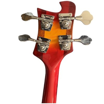 Custom Nova 4003 Psychedelic Paul McCartney Cherry Fireglo 4 String Bass - Image 2