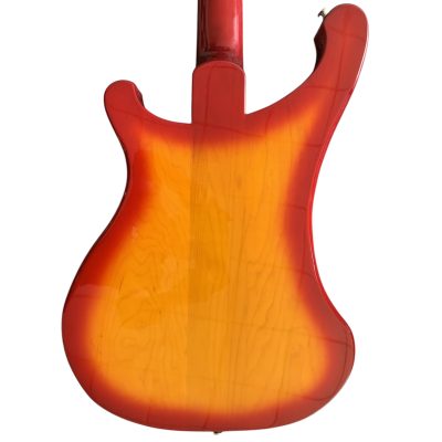 Custom Nova 4003 Psychedelic Paul McCartney Cherry Fireglo 4 String Bass - Image 3