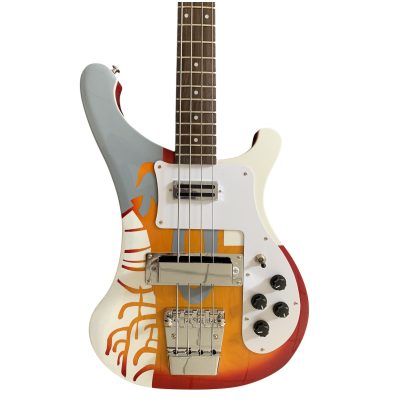 Custom Nova 4003 Psychedelic Paul McCartney Cherry Fireglo 4 String Bass