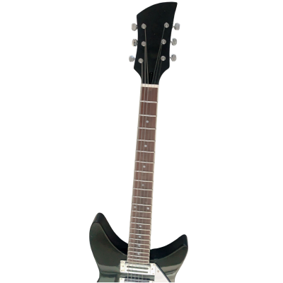 Custom Nova Jetglo Black 325 Electric Guitar Rosewood Fretboard - Image 5