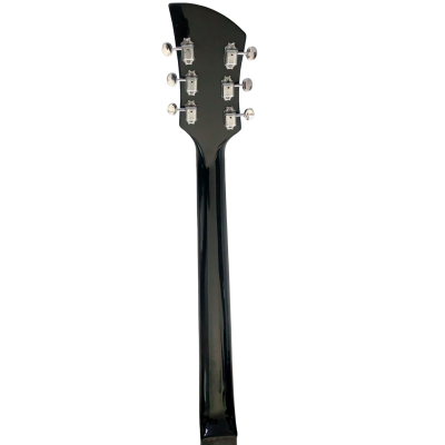 Custom Nova Jetglo Black 325 Electric Guitar Rosewood Fretboard - Image 2