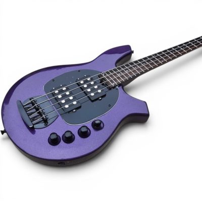 Custom Aether Sting Firemist Purple Bong Finish 4 String Bass - Image 6