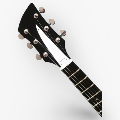 Custom Nova Jetglo Black 325 21 Inch Lennon 6 String Electric Guitar Ebony Fretboard Bigsby Tremolo - Image 6