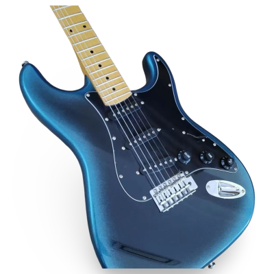 Custom Regent Dark Night 5 String Precision Bass Deep Metallic Gradient Maple Fretboard - Image 4