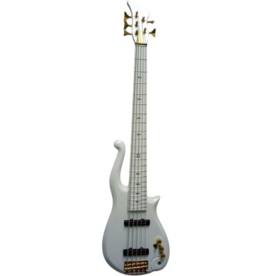 Custom Ember Prince Cloud White 5 String Bass ( Color Options ) Gold Hardware - Image 3