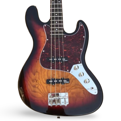 Custom Regent Jaco Pastorius Tobacco Sunburst 4 String Jazz Bass