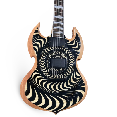 Custom Titan Wylde Barbarian RawTop Psychic Bullseye Electric Guitar