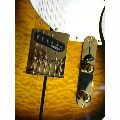 Custom Regent Merle Haggard Tuff Dog Quilted Maple Top Trans Sunburst Guitar - Image 9