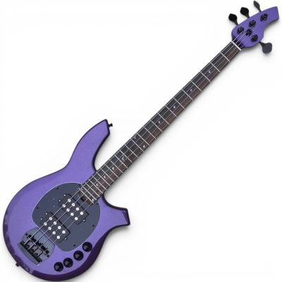 Custom Aether Sting Firemist Purple Bong Finish 4 String Bass - Image 9
