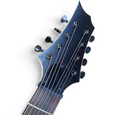 Custom Pyrite Natural Satin Matte Burl 8 String Extended Range Electric Bass - Image 2