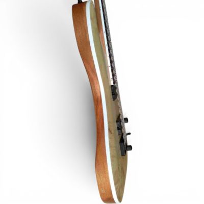 Custom Pyrite Natural Satin Matte Burl 8 String Extended Range Electric Bass - Image 5