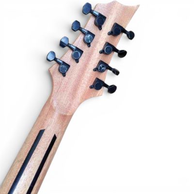 Custom Pyrite Natural Satin Matte Burl 8 String Extended Range Electric Bass - Image 8