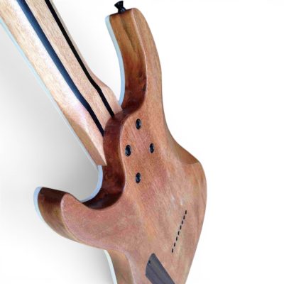 Custom Pyrite Natural Satin Matte Burl 8 String Extended Range Electric Bass - Image 12