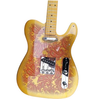 Custom Regent Gold Paisley Maple Fretboard Transparent Pickguard Electric Guitar