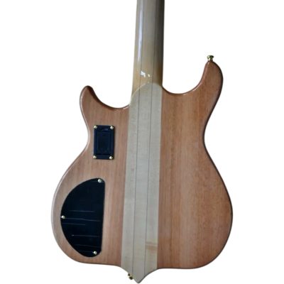 Custom Cylinder Series Stanley Clarke Quilted Maple Top Natural Clear Gloss 4 String Bass - Image 4