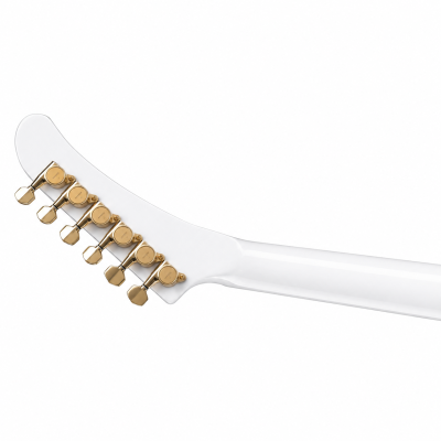 Custom Crown Arctic White Modernistic Explorer 6 String Electric Guitar - Image 4