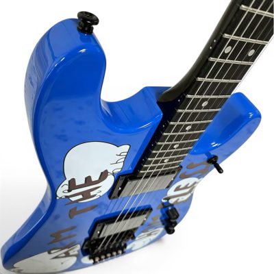Custom Cinder Arm The Homeless Tom Morello Blue Tremolo Electric Guitar Black Neck Finish - Image 10